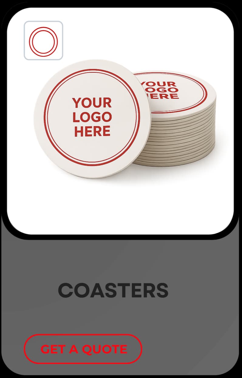 Round Pulpboard Coaster